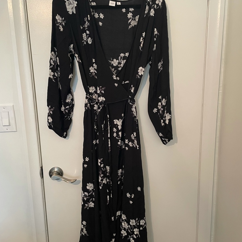 Floral wrap dress